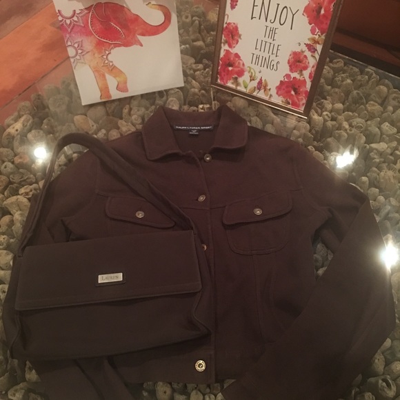 RALPH LAUREN vintage crop jacket *Free purse. - Picture 3 of 8